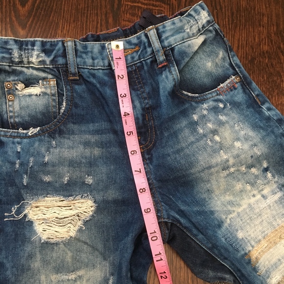 Zara Boys Destroyed Jeans Sz 9-10 Youth - Picture 2 of 8